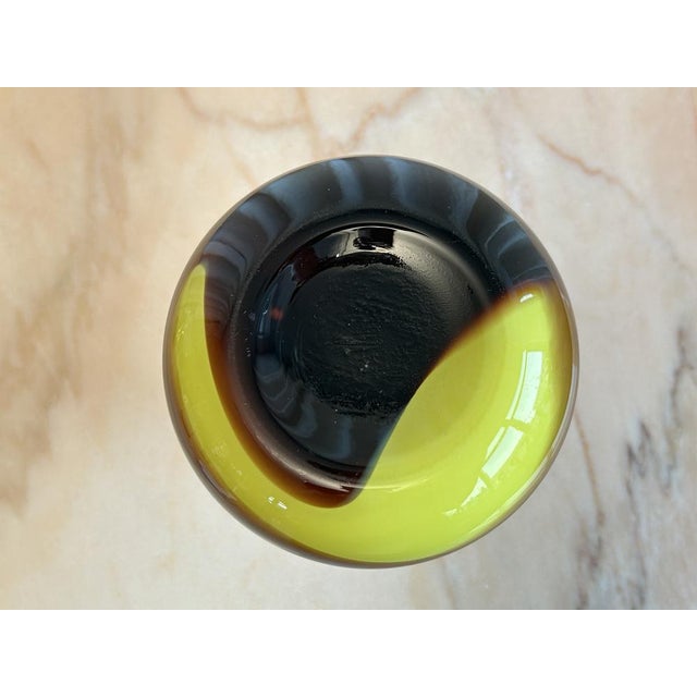 Brown Space Age Murano Glass Vase by Carlo Moretti, Italy, 1970s For Sale - Image 8 of 11