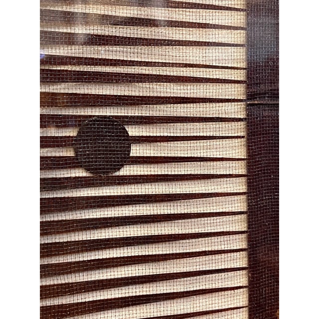 Vintage Woven Abaca Textile Art For Sale - Image 11 of 12