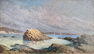 Seaside in Brittany, 1890s-1910s, Oil Painting