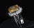 Late 20th Century Gia Yellow Sapphire & 0.48ct Diamond Platinum Ring 7.5g Size 6 For Sale - Image 10 of 18