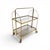Mid-Century Modern Folding Bar Cart in Brass and Ribbed Acrylic Glass, 1960s For Sale - Image 18 of 18