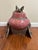 1980s Vintage MDC Signed Pink Raku Ceramic Tripod Lidded Vessel For Sale - Image 5 of 7