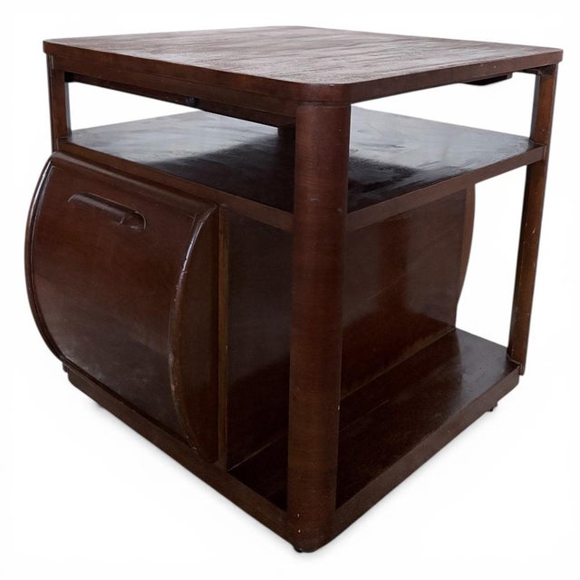 1930s Art Deco Walnut Drinks Cabinet by Incorporall, 1930s For Sale - Image 5 of 11