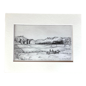 Vtg 1939 Print in 11x14 Mat, Ready to Frame: Andrew Butler "New England Scene"
