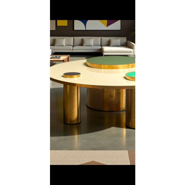 Italian Coffee Table in Brass and Glass from Justfurnituress SRL For Sale - Image 16 of 18