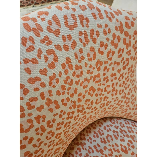 Textile 19th Century Slipper Chair With New Bruschwig & Fils Animal Print Upholstery For Sale - Image 7 of 7