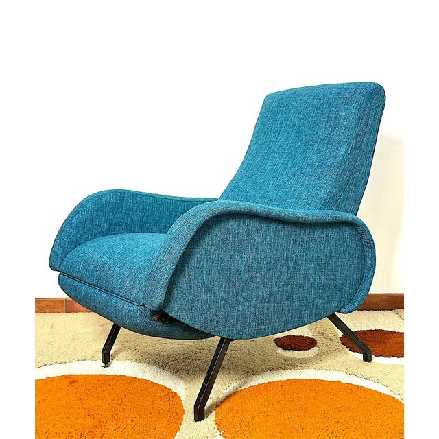 Marco Zanuso Lounge Chair by Marco Zanuso for Arflex, Italy, 1960s For Sale - Image 4 of 17