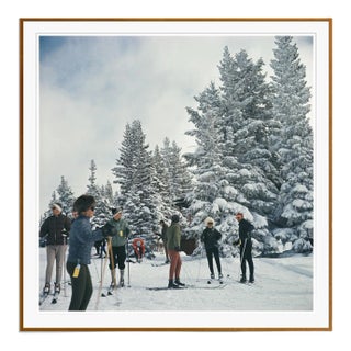 Skiing in Vail 1964 by Slim Aarons Framed C-Print For Sale