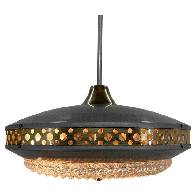 Space Age Metal Pendant by Ludib Bratislava, Czechoslovakia, 1960s For Sale - Image 11 of 11