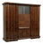 Art Deco Walnut Display Wardrobe For Sale