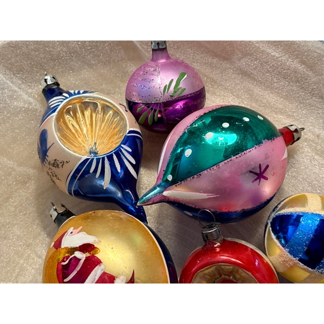 Vintage European Mercury Glass Ornaments - Set of 10 For Sale - Image 15 of 17