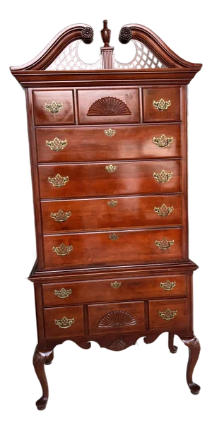 1940s Open Home Exclusively by Stanley Highboy Chest / Lingerie Chest