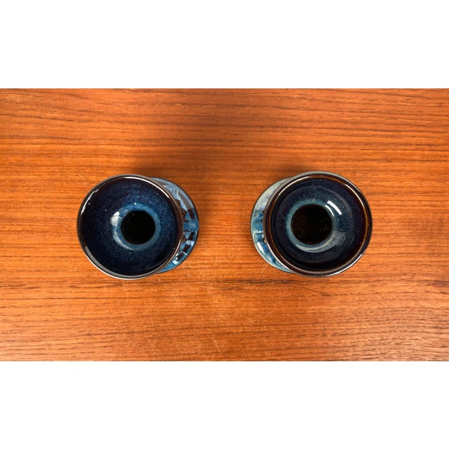 Mid-Century Modern Danish Model 3339 Studio Pottery Candleholders by Einar Johansen for Søholm, 1960s, Set of 2 For Sale - Image 11 of 17