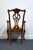 Late 20th Century Broyhill Furniture Solid Cherry Traditional Georgian Style Dining Arm Chair 7940-87/86 For Sale - Image 5 of 10