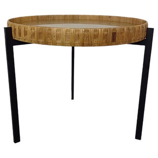 Steel Side Table with Tray Top, 1950s For Sale