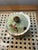Traditional Mid 20th Century Lefton Poinsettia Sugar Bowl With Spoon Notch For Sale - Image 3 of 3