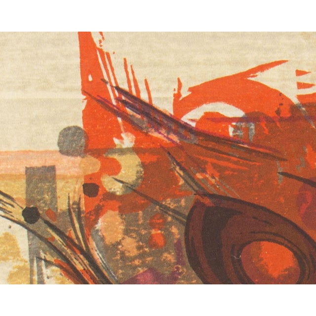 Abstract Japanese Woodblock Print by Hodaka Yoshida For Sale - Image 4 of 8