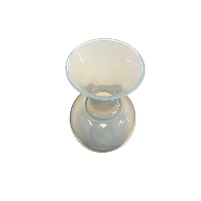 White Vintage Murano Vase by Cenedese For Sale - Image 8 of 9