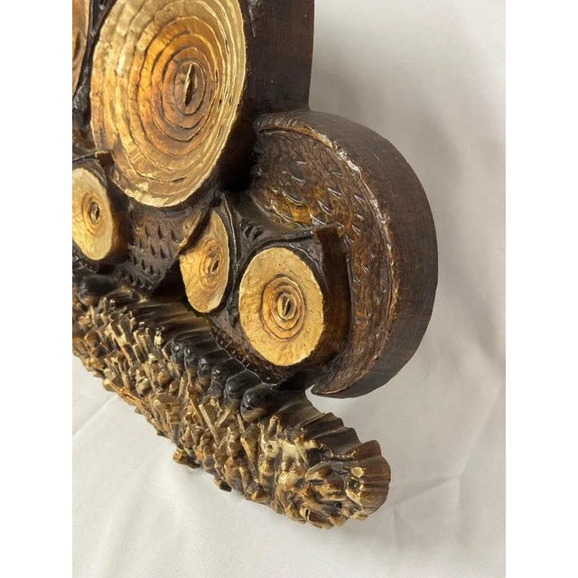 Mid Century Owl Wall Sculpture For Sale In New York - Image 6 of 18