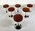 Swivel Stools in Chrome and Brown Leather, 1970s, Set of 6 For Sale - Image 4 of 4