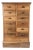 Early 19th Century Antique English Pine Apothecary Drawer Cabinet For Sale
