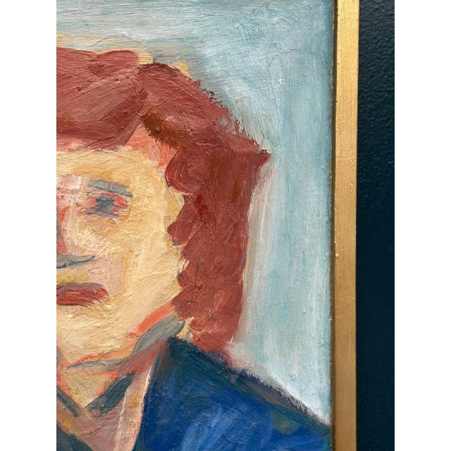 Bengt Delefors, Portrait, 1950s, Oil Painting on Canvas, Framed For Sale - Image 13 of 18