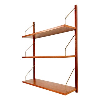 Danish Teak Shelving Unit with Three Shelves in the style of Cadovius, Sorensen, 1960s For Sale