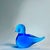 Glass F M Konstglas Solid Blue Art Glass Bird, C. 1970 For Sale - Image 7 of 17