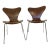 Fritz Hansen Denmark Series 7 Teak Chairs Model 3107 by Arne Jacobsen 1978 - a Pair For Sale