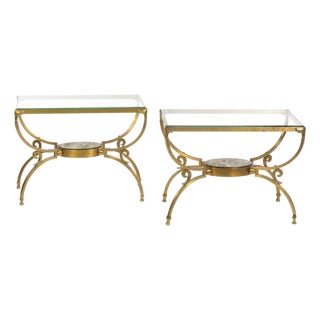 Pair of Bronze Tables by Arturo Pani For Sale