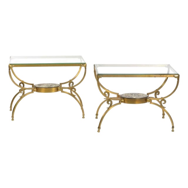Pair of Bronze Tables by Arturo Pani For Sale