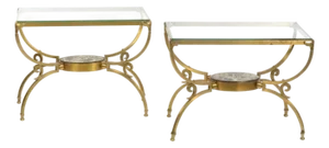 Pair of Bronze Tables by Arturo Pani