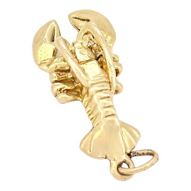 Vintage 14k Articulating Lobster Charm For Sale