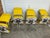 Set of Vintage Mid Century Chromes and Yellow Vinyls Four Chairs and Table For Sale In Atlanta - Image 6 of 8