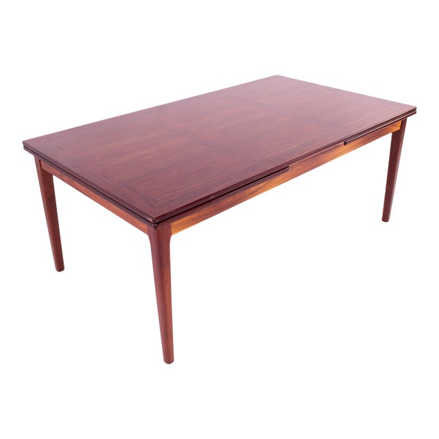 Skovby Rosewood Mid Century Hidden Leaf 12 Person Dining Table