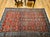 Persian Vintage Persian Malayer Area Rug, Hand-Knotted Wool, Geometric Pattern, 4x6, Red & Blue For Sale - Image 3 of 14