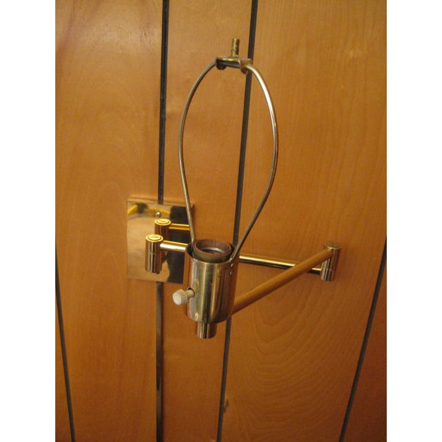 Hansen Lamp Metalarte Double Swing Arm Brass Sconces - a ...