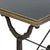 French Matthew Izzo Home Avignon Hand Hammered Iron Bistro Table With Cast Iron Base - 32"w For Sale - Image 3 of 5