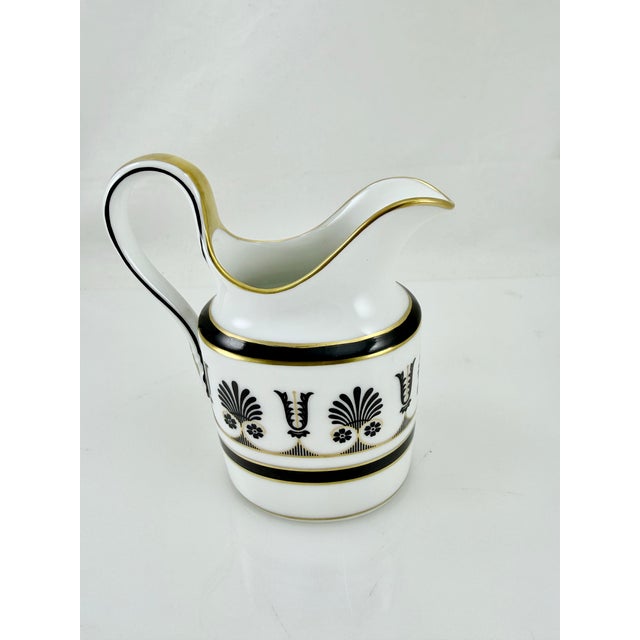 Italian 1980s Richard Ginori Black Ercolano Creamer For Sale - Image 3 of 5
