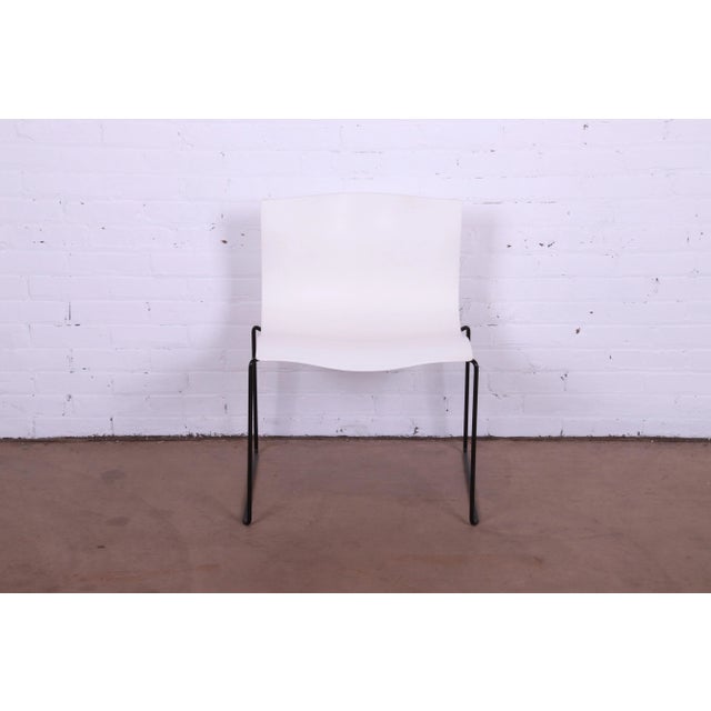 White Massimo Vignelli for Knoll International Postmodern Handkerchief Chairs, Set of 12 For Sale - Image 8 of 13