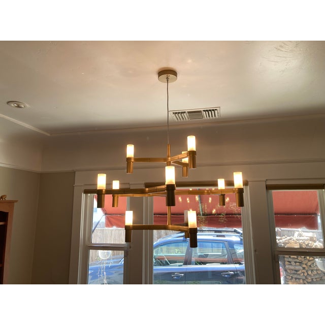 2010s Crown Minor Nemo Chandelier in "Crown Gold" For Sale - Image 5 of 12