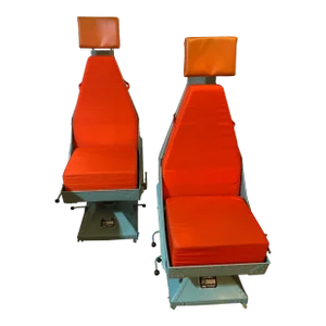 Vintage Industrial Aircraft Seats-A Pair