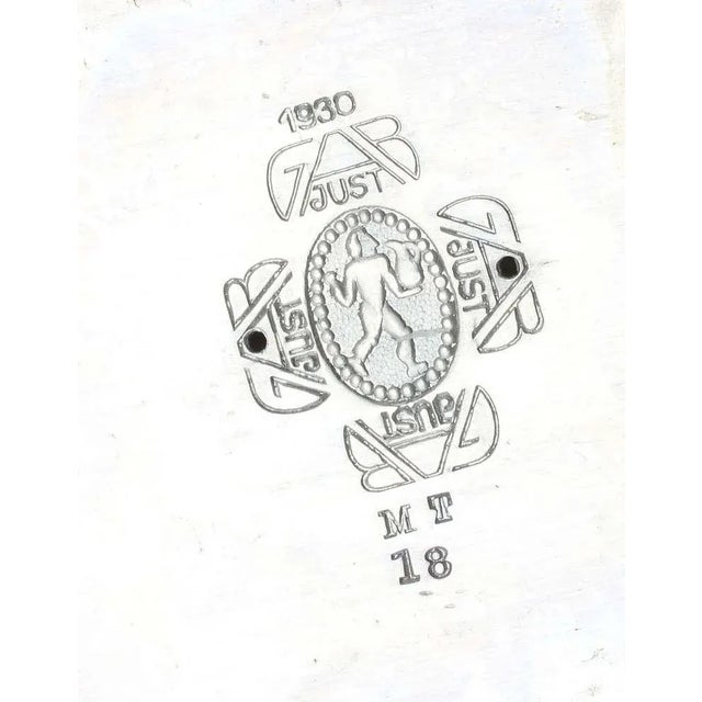 Mid-Century Modern Candelabra by Just Andersen - a Pair For Sale - Image 3 of 4