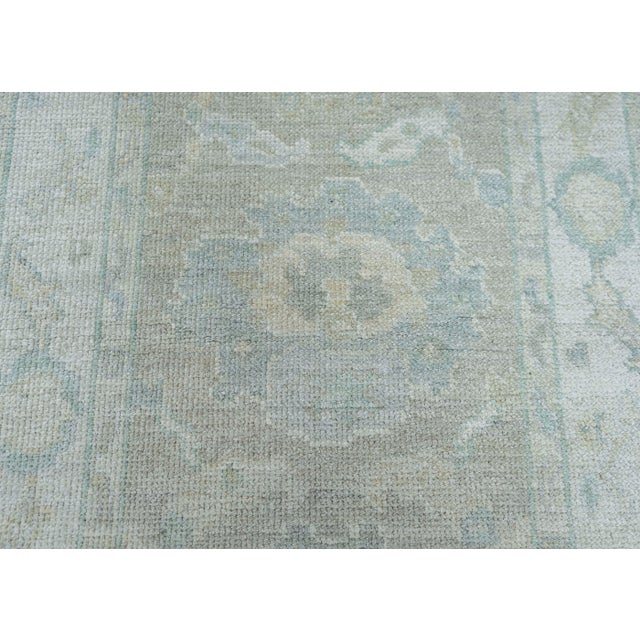 Turkish Oushak Rug 2'6" x 10'1" #19435 For Sale In Houston - Image 6 of 8