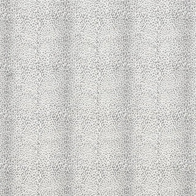 Safari Sample - Schumacher Mini Leopard Indoor/Outdoor Fabric in Charcoal For Sale - Image 3 of 3