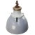 Mid-Century Modern Vintage Industrial Cast Iron and Gray Enamel Pendant Light from Industria Rotterdam For Sale - Image 3 of 6