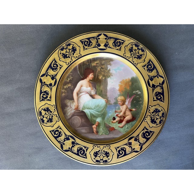 Porcelain Plate by Ernst Wahliss and by R. Pohl for Turn, Vienna, Austria, 1900 For Sale - Image 10 of 10
