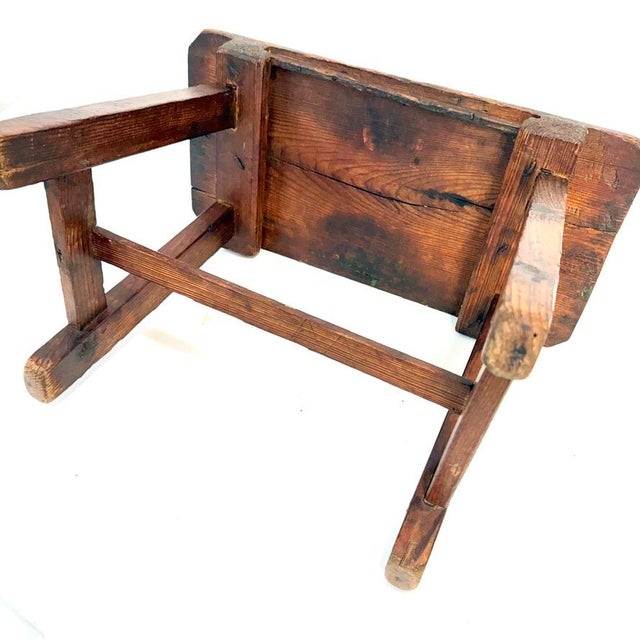 C Late 1900 Spanish Milk Stool For Sale - Image 4 of 4