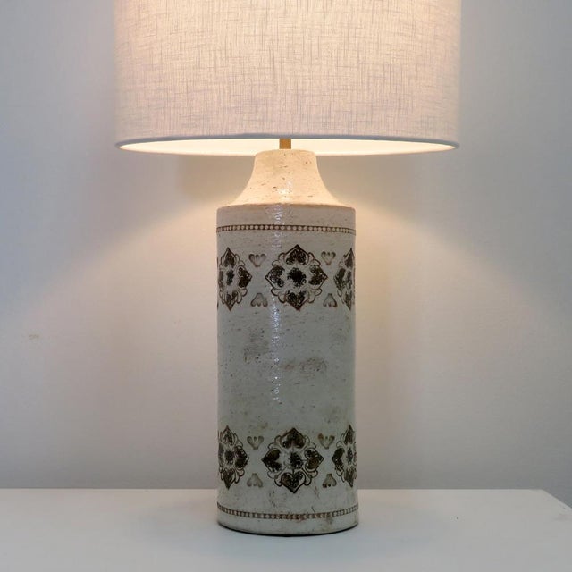 Off-white Italian Table Lamp by Bitossi for Bergboms, 1960 For Sale - Image 8 of 10