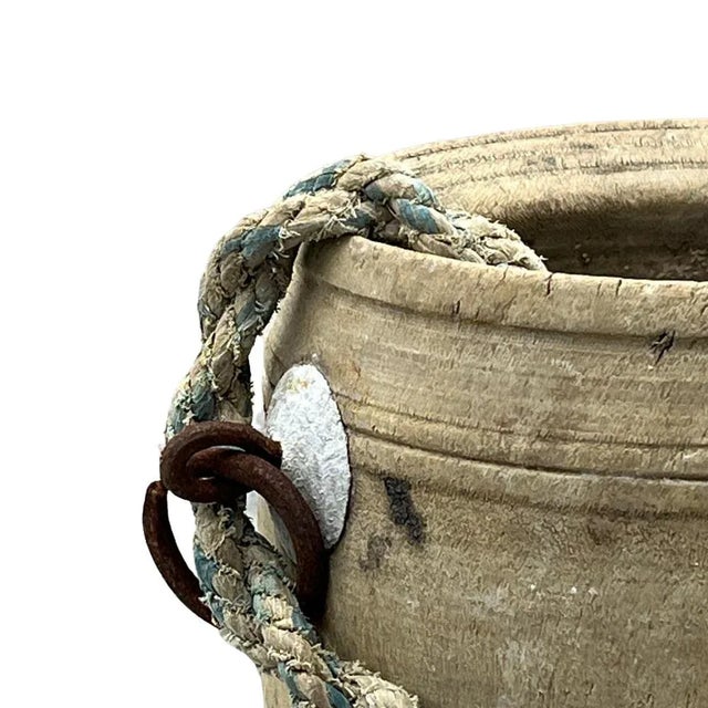 Vintage Indian Wood Vessel For Sale - Image 4 of 5